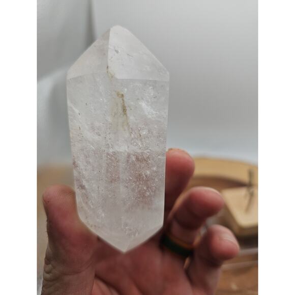 Quartz Crystal Point .49lb With Stand - Picture 10 of 11